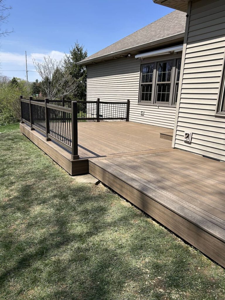 Composite deck renovation by Farris Builders